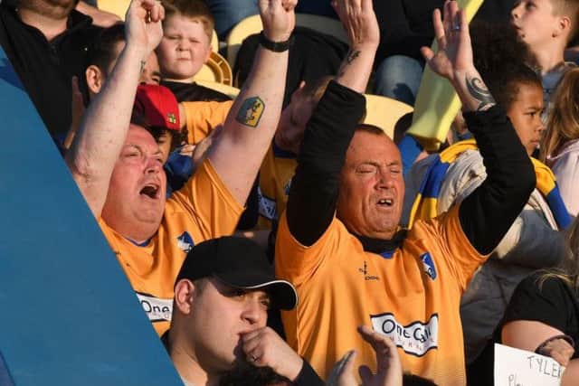 Stags fans before the game.