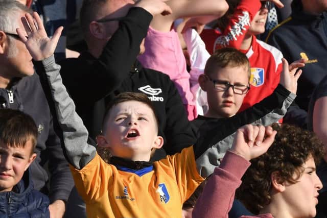 Stags fans before the game.