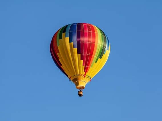 A hot air balloon had to make an emergency landing in Rainworth last night. Stock image.