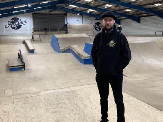 Jack Plowman managing director of Asylum Academy for Extreme Sports in Huthwaite.