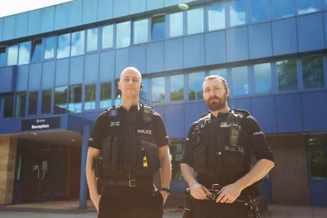 PCs James Gill and Richard Elliott.