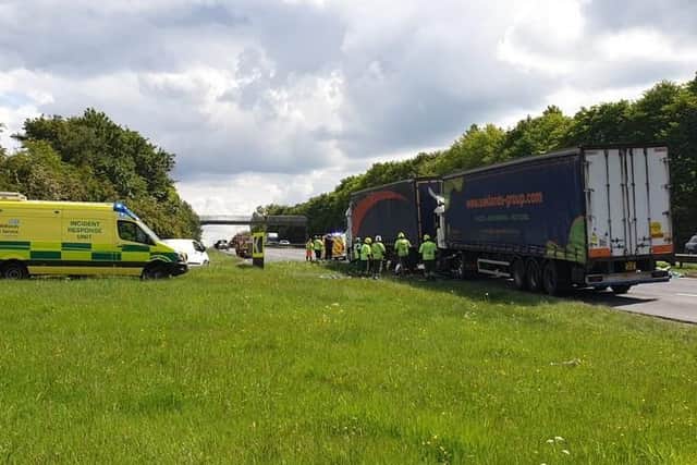 Images of the scene by Derbyshire Roads Policing Unit.