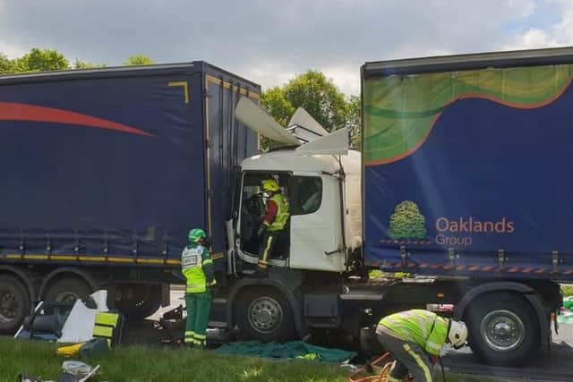 Images of the scene by Derbyshire Roads Policing Unit.