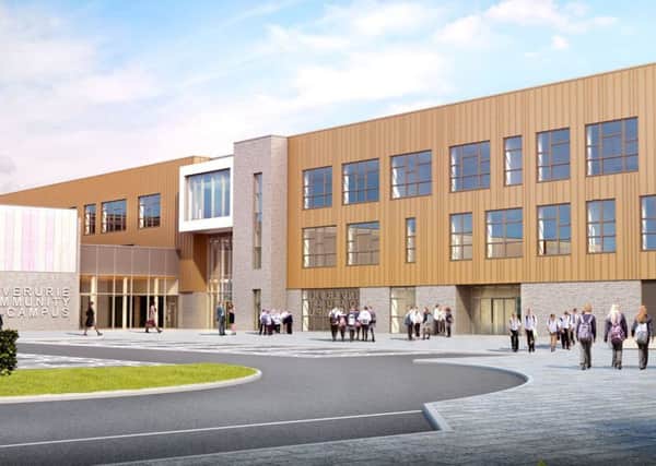 An artist's impression of the exterior of the new school.