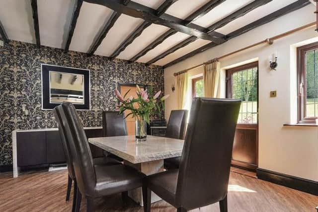 Enjoy meals in this elegant surrounding