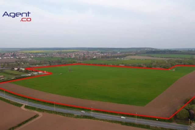 An outline of the land for the proposed King John Park in Warsop.