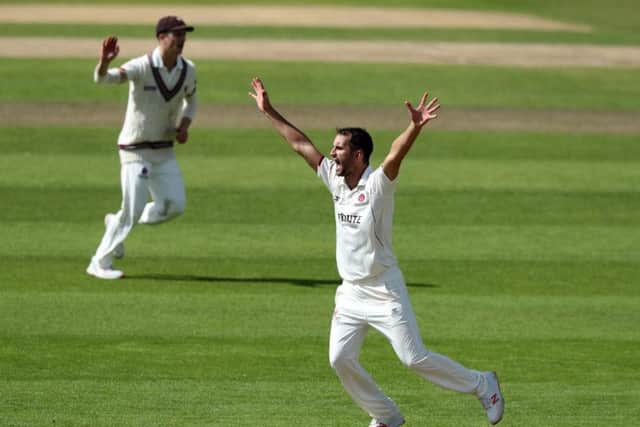 Steven Mullaney took wickets in successive overs.