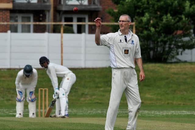 Edwinstowe bowler James Peacock.