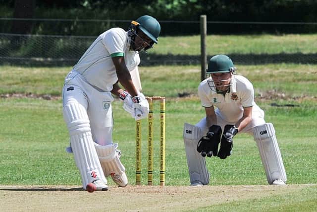 Clumber Park CC v Blidworth Colliery Welfare, pictured is Blidworth batsman Richo Wiggins