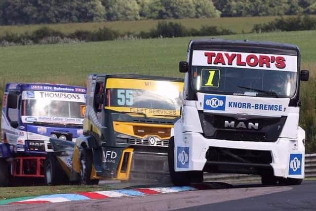 Taylors Trucksport in action at Thruxton.
