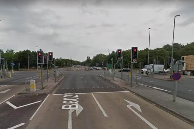A38 Kingsmill Road East  Kirkby Road, Kirkby in Ashfield, E bound