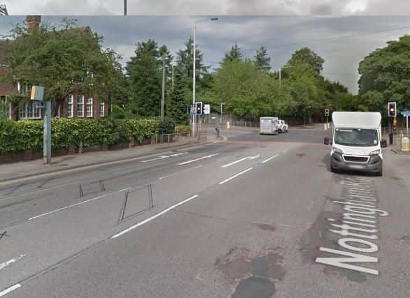 A60 Nottingham Road  Atkin Lane, Mansfield, N bound