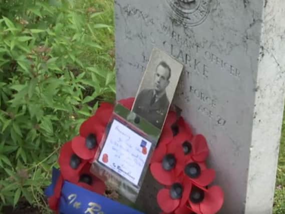 The grave of Warrant Officer, Stanley Clarke