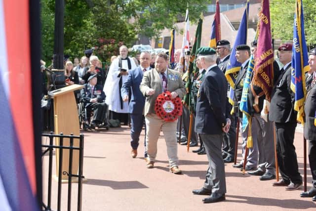 A D-Day commemoration ceremony.