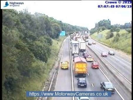 The M42 this morning.