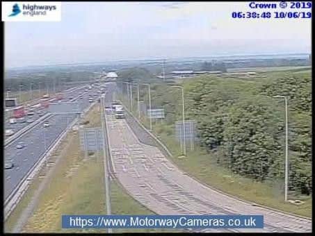 M1 junction 25 this morning.