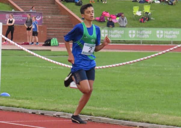 Johar Ali, who recorded a personal-best time for Mansfield Harriers at the Charnwood Open Meeting.