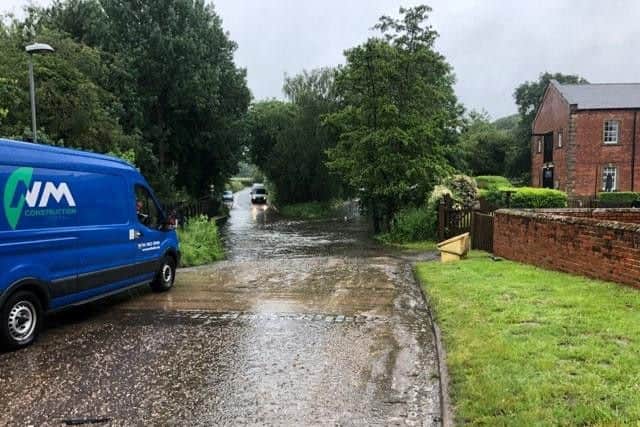 Motorists are being urged to avoid Rufford Lane, due to the ford flooding the road, making it impassable.