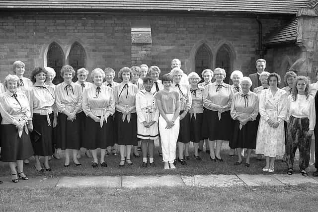 1989: A fantastic nostalgic group shot snapped at St Thomas Church concert. Do you recognise anyone?