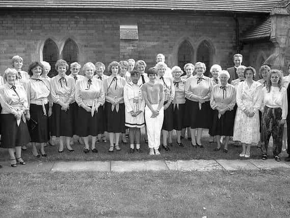 1989: A fantastic nostalgic group shot snapped at St Thomas Church concert. Do you recognise anyone?