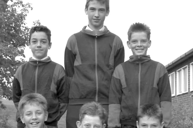 1989: This smiley bunch are Cumberland Schools cross country runners. Wonder if they still take part in running today?