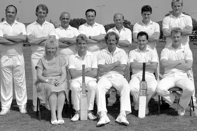 1989: This fabulous group bygone shot features Mansfield Hosiery Mills Cricket Club. Are you on this picture?