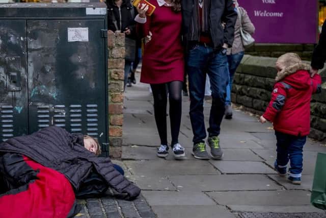 Homelessness.