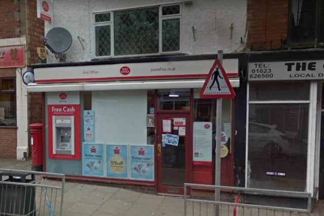 The Post Office, in Mansfield Woodhouse.