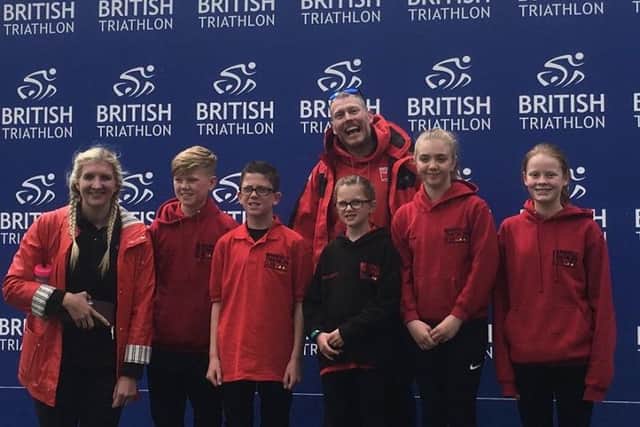 Mansfield Triathlon Club members who enjoyed a recent VIP experience to witness some of the world's best.