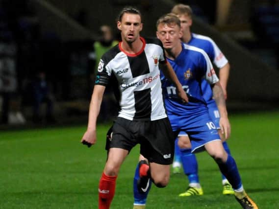 Dale Whitham in action for Chorley.
