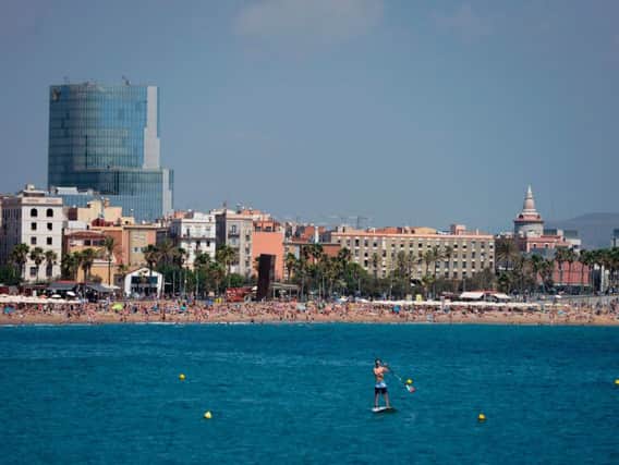 The Barceloneta beach in Barcelona. Photo - Josep Lago/AFP/Getty Images