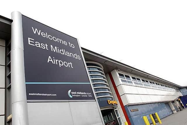 East Midlands Airport.