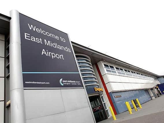 East Midlands Airport.