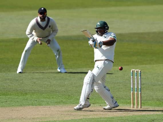 Samit Patel dug deep as Notts moved into a good position against Kent.