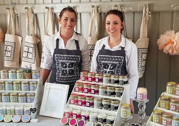 Sisters Chantelle and Danielle North, who are the driving forces behind Teversal Village Candle Company.