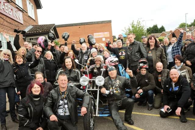More than  300 bikes were at the ride.