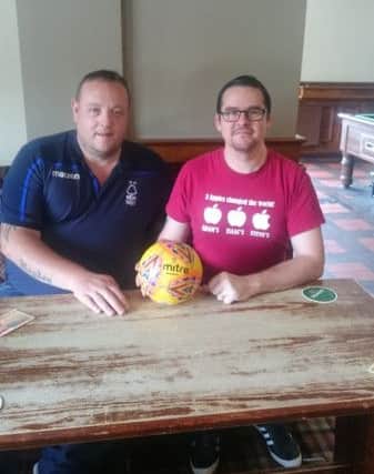 Chairman Gary Launders and Club Secretary Adam Elce