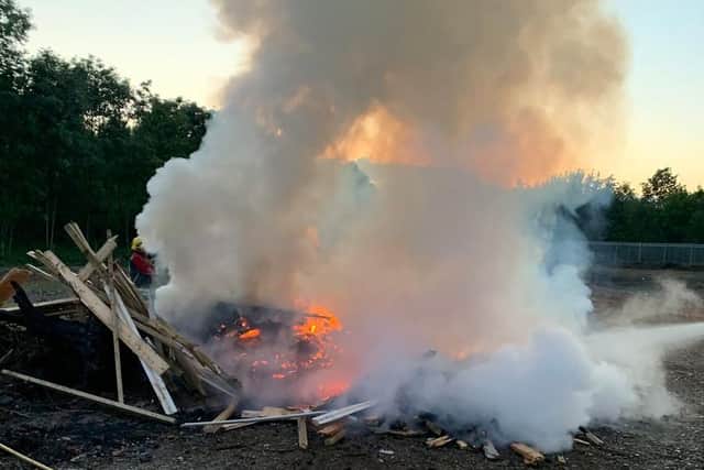 Pictures from the scene. Credit: Derbyshire FRS.