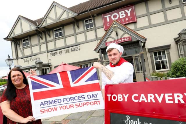 Toby Carvery is offering military personnel a free breakfast or carvery meal on armed forces day, on Saturday June 29.
