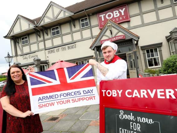 Toby Carvery is offering military personnel a free breakfast or carvery meal on armed forces day, on Saturday June 29.