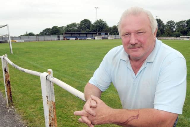 Pete Cockerill, retiring chairman of Teversal Football Club.