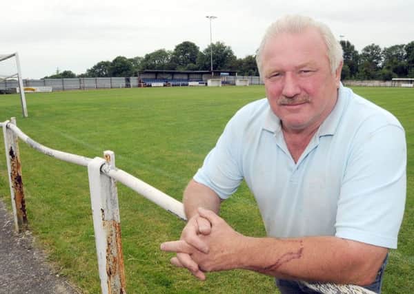 Pete Cockerill, retiring chairman of Teversal Football Club.