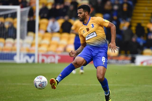 Mansfield Town's Jacob Mellis: Picture by Steve Flynn/AHPIX.com, Football: Skybet League 2  match Mansfield Town -V- MK Dons at One Call Stadium, Mansfield, Nottinghamshire, England on copyright picture Howard Roe 07973 739229