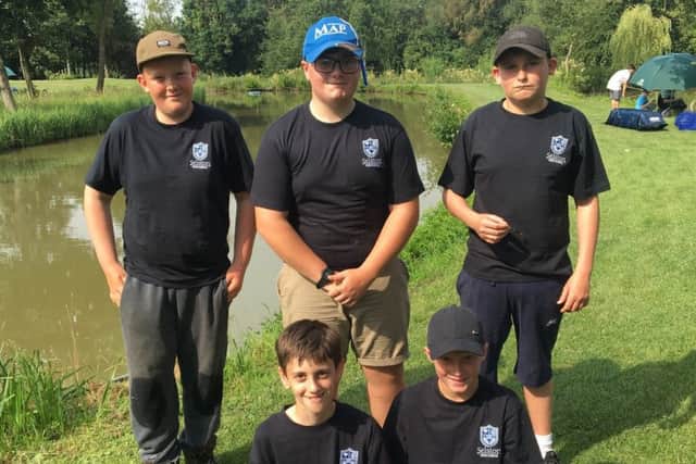 The five Selston anglers who were crowned national champions.