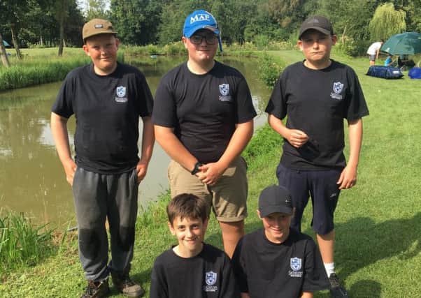 The five Selston anglers who were crowned national champions.