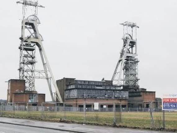 The Grade II-listed Clipstone Colliery Headstocks and adjoining buildings
