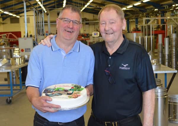 Dave Smith (left) with Colin Moir, the founder of A1 Flues.
