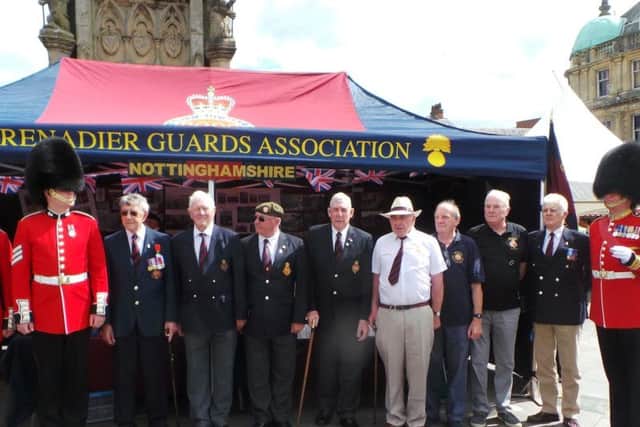 The Grenadier Guards Association at armed forces day. Picture: Jeff Smith