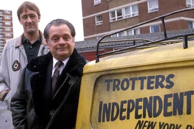 Del Boy and Rodney from the never-to-be-forgotten TV show, 'Only Fools And Horses'.