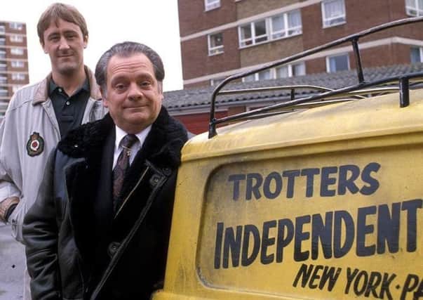 Del Boy and Rodney from the never-to-be-forgotten TV show, 'Only Fools And Horses'.